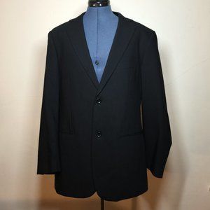 Emanuel Ungaro Black Wool Blazer 41R